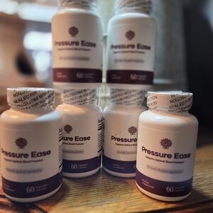 Pressure Ease Lot Of 6 Bottles Blood Pressure Support Supplement